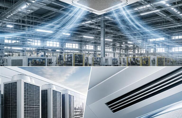 デザイン性と機能性を兼ね備えた工場用エアコン交換サービス