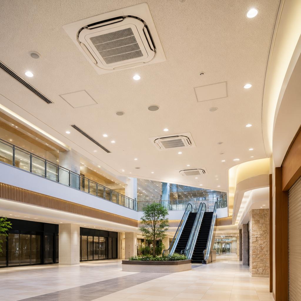 宝塚市の商業施設で最適な業務用エアコン交換工事をお手伝いします！