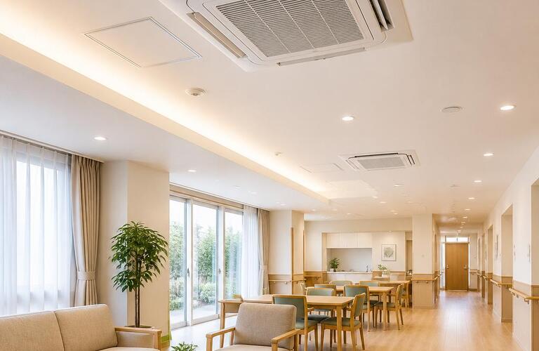 快適・省エネの老後をサポート！<br>和歌山市の老人ホームに最適な業務用エアコン交換工事