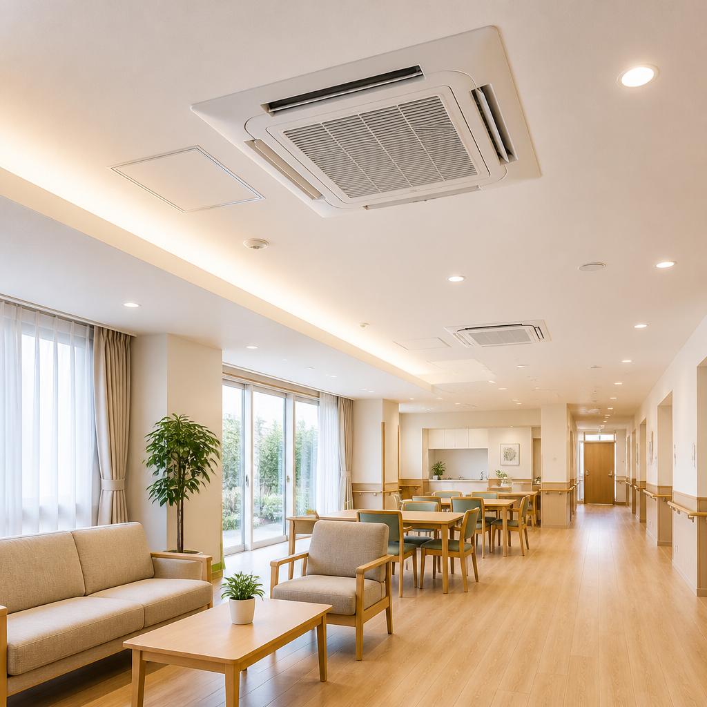 快適・省エネの老後をサポート！<br>和歌山市の老人ホームに最適な業務用エアコン交換工事